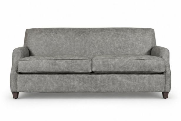 Lux & Borough Ascot style modern tailored sofa with clean track arms and low-profile tapered wooden legs.