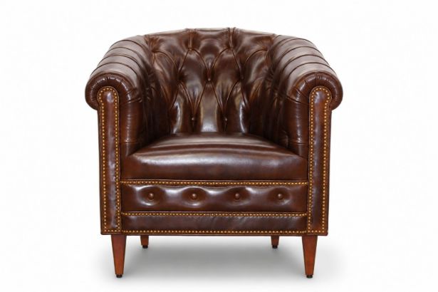 Lux and Borough Stafford style custom accent chair featuring an elegant camelback profile, stately rolled arms, tight structural tailoring, and a timeless full-length dressmaker skirt.